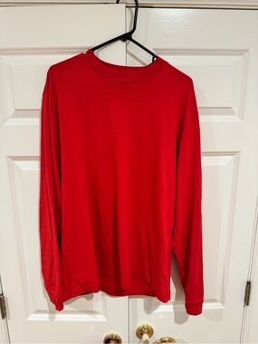 AYR Red Long-Sleeve Crewneck Shirt